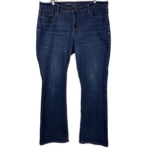 Old Navy Jeans Womens 14 Short Curvy Profile Mid Rise Blue Bootcut Stretch Denim